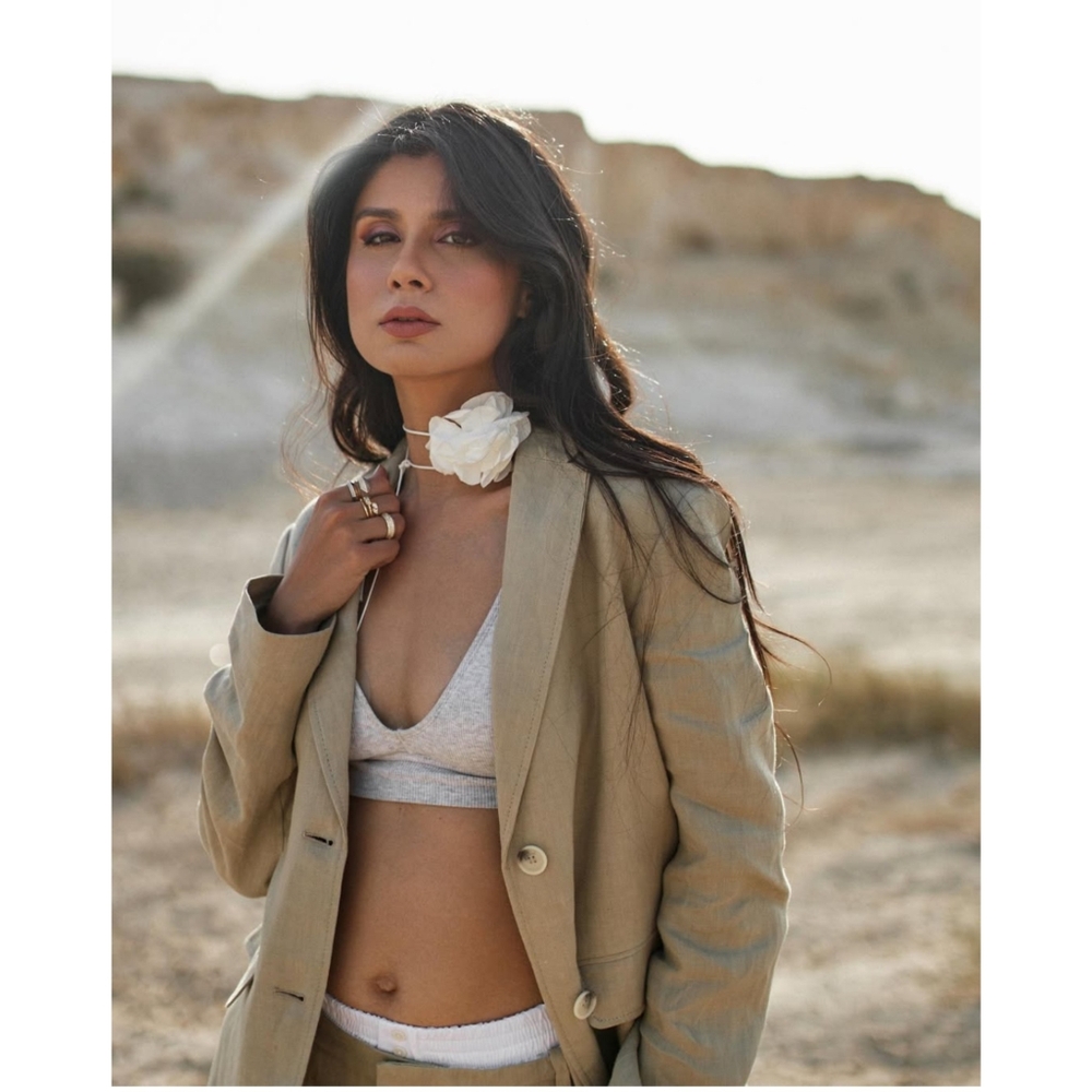 Zara Linen Tan Blazer